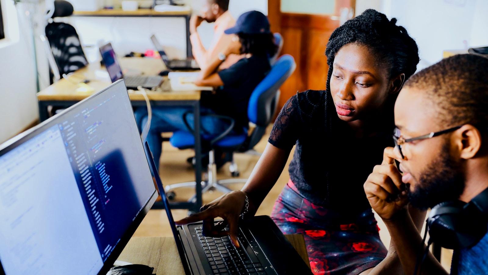 Students participating in the Offa Digital Literacy Programme